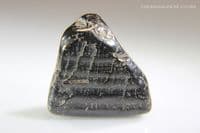 Jet, polished specimen, Whitby, Yorkshire, UK. 21.28 carats.