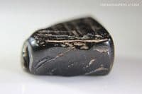 Jet, polished specimen, Whitby, Yorkshire, UK. 21.28 carats.