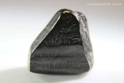 Jet, polished specimen, Whitby, Yorkshire, UK. 21.28 carats.