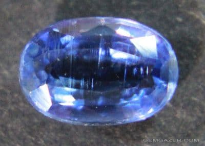 Kyanite, blue faceted, Brazil.  1.90 carats.