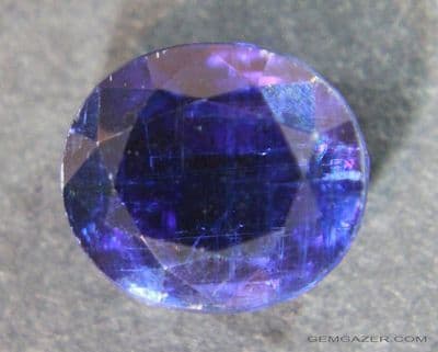 Kyanite, blue faceted, Nepal.  7.59 carats.