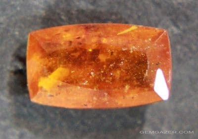 Kyanite, orange faceted, Tanzania.  2.10 carats.