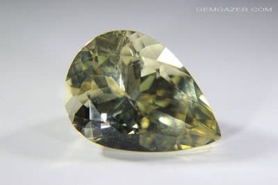 Labradorite Feldspar, transparent yellow, Mexico. 10.46 carats.