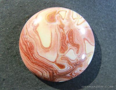 Lake Superior Agate cabochon, USA.  49.06 carats.