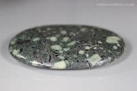 Lakelandite Palmstone / cabochon, England. 281.83 carats / 56.36 grams.