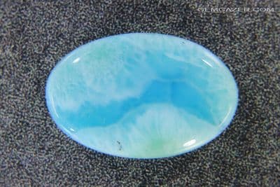 Larimar cabochon, Dominican Republic. 23.43 carats.