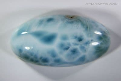 Larimar cabochon, Dominican Republic. 23.58 carats.