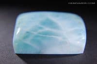 Larimar cabochon, Dominican Republic.  82.31 carats.