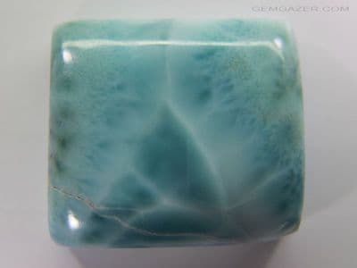 Larimar cabochon, Dominican Republic.  82.31 carats.