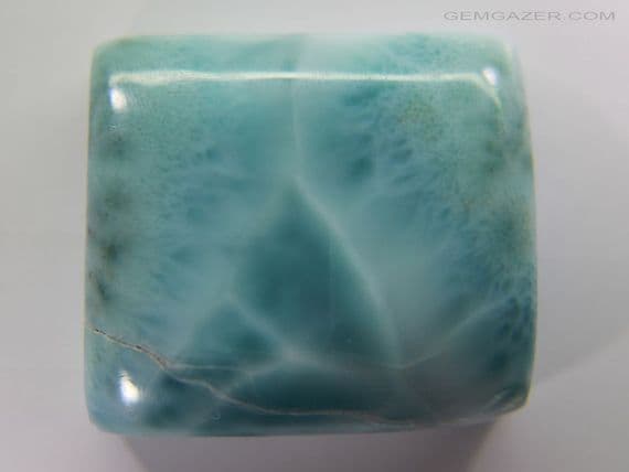 Larimar cabochon, Dominican Republic.  82.31 carats.
