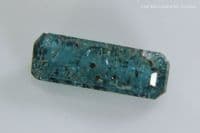 Laurentthomasite, blue faceted, Madagascar. 0.13 carat. (GIT certificated)  ** SOLD **