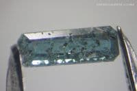 Laurentthomasite, blue faceted, Madagascar. 0.13 carat. (GIT certificated)  ** SOLD **