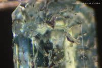 Laurentthomasite, blue faceted, Madagascar. 0.13 carat. (GIT certificated)  ** SOLD **