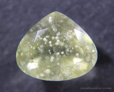 Libyan Desert Glass, faceted, 7.43 carats.