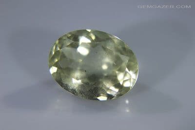 Libyan Desert Glass (LDG), faceted, 11.72 carats.