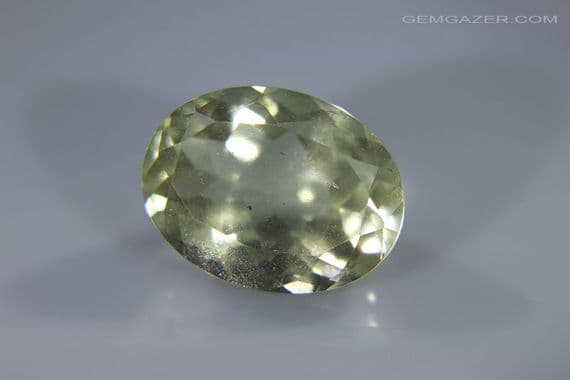 Libyan Desert Glass (LDG), faceted, 11.72 carats.