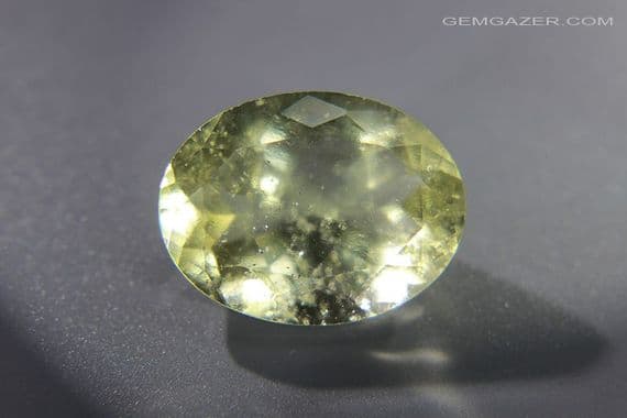 Libyan Desert Glass (LDG), faceted, 11.79 carats.