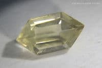 Libyan Desert Glass (LDG), faceted, 2.86 carats.