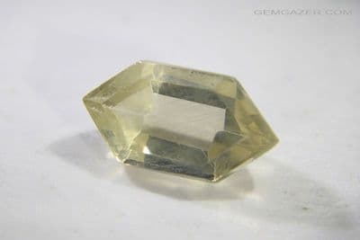 Libyan Desert Glass (LDG), faceted, 2.86 carats.