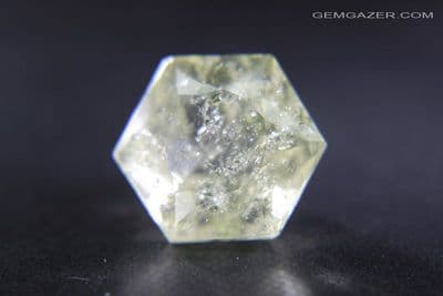 Libyan Desert Glass (LDG), faceted Tektite.  8.74 carats.