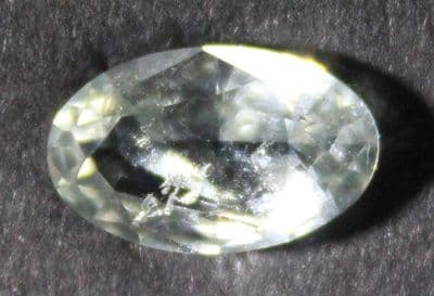 Light blue-green Oligoclase Sunstone, faceted, Tanzania. 1.69 carats.