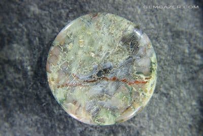 Lightening Stone Dinosaur Coprolite cabochon, USA. 90.16 carats.