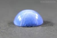 Linde blue synthetic star Sapphire cabochon. 1.73 carats.