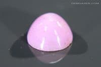Linde pink synthetic star Sapphire cabochon. 3.26 carats. (Video)