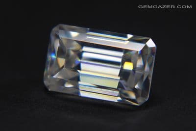 Lithium Niobate, colourless faceted. 10.33 carats.