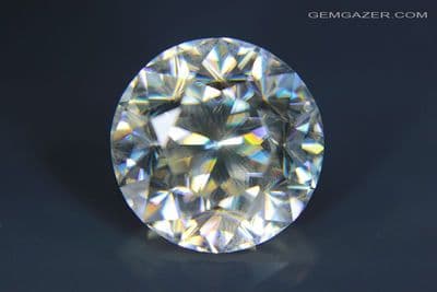 Lithium Niobate, colourless faceted. 13.15 carats. (Video)