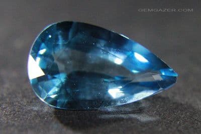 London-Blue Topaz, faceted, Brazil.  9.06 carats.