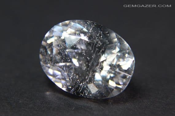 Lutetium Yttrium Oxyorthosilicate (LYSO), colourless faceted. 12.05 carats.