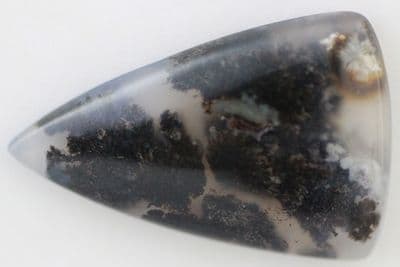 Marfa Black Plume Agate cabochon, Texas, USA.   21.54 carats.