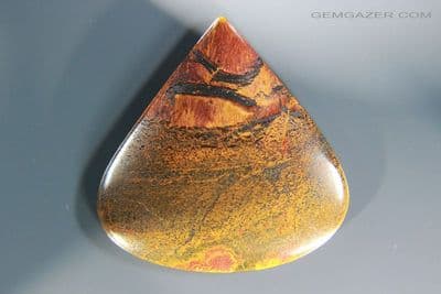 Marra Mamba Tiger's-Eye cabochon, Australia. 53.49 carats.