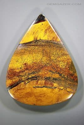 Marra Mamba Tiger's-Eye cabochon, Australia. 76.55 carats.