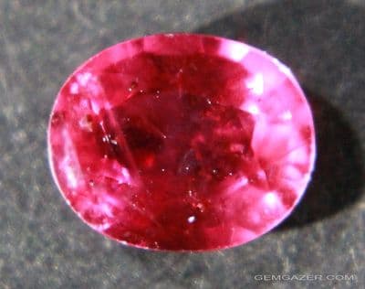 Medium-red Ruby, Madagascar.  0.76 carat.