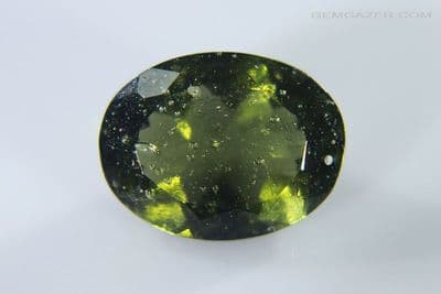 Moldavite, faceted, Czech Republic. 3.09 carats.