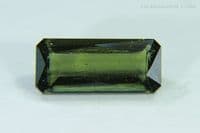 Moldavite, faceted, Czechia. 4.40 carats.