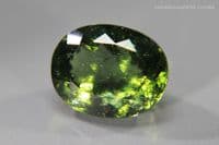 Moldavite, faceted, Czechia.  4.97 carats.
