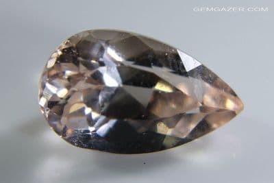 Morganite, peach-pink Beryl, faceted, Brazil. 1.44 carats.