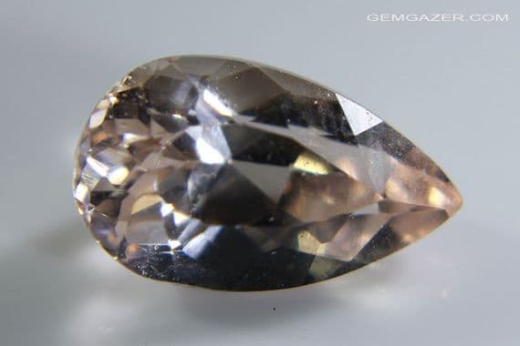Morganite, peach-pink Beryl, faceted, Brazil. 1.44 carats.  ** SOLD **