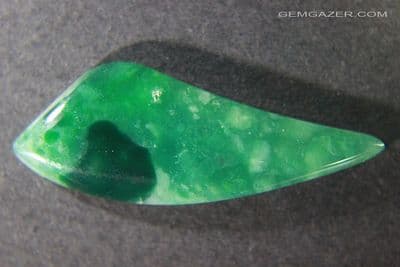 Mtorolite Chrome Chalcedony cabochon, Zimbabwe.  19.30 carats.