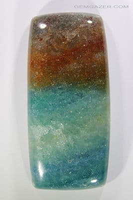 Multicolour Quartzite cabochon, Brazil.  101.24 carats.