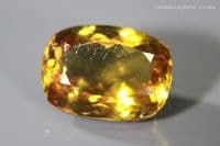 Nano Gem Glass-Ceramic Diaspore simulant with colour-change, faceted, Czech Republic. 11.79 carats.