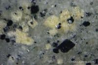 Narsarsukite in Quartz cabochon.  22.96 carats.