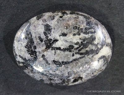 Native Silver in Matrix cabochon, Mexico.  46.84 carats.