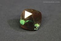 Oligoclase bi-colour Sunstone, faceted, Oregon USA. 2.09 carats.
