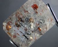 Oligoclase 'Confetti' Sunstone, faceted, Madagascar.  2.72 carats.