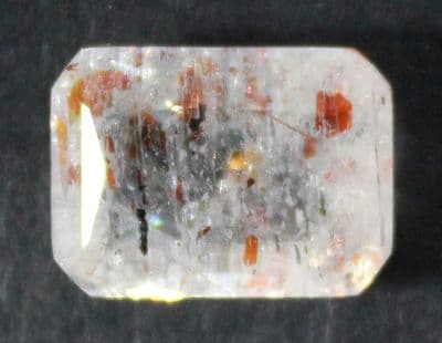 Oligoclase 'Confetti' Sunstone, faceted, Madagascar.  2.72 carats.