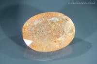Oligoclase 'Confetti' Sunstone, faceted, Tanzania. 19.55 carats. (Video)